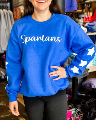 Star Sleeves Spartan Crew ROYAL