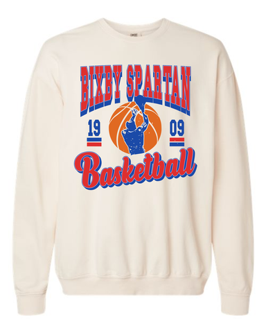 FLASH SALE Spartan Vintage Basketball Crews IVORY