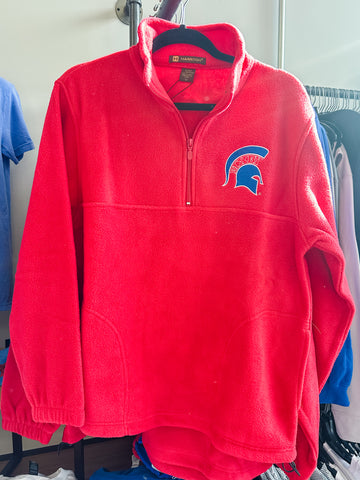 Red Fleece Spartan 1/4 Zip