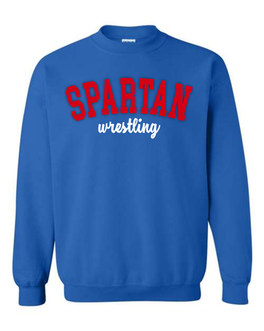 FLASH SALE Spartan Wrestling Puff Crew ROYAL