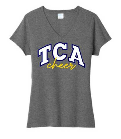 Tulsa Classical Ladies V-Neck T-Shirt GREY